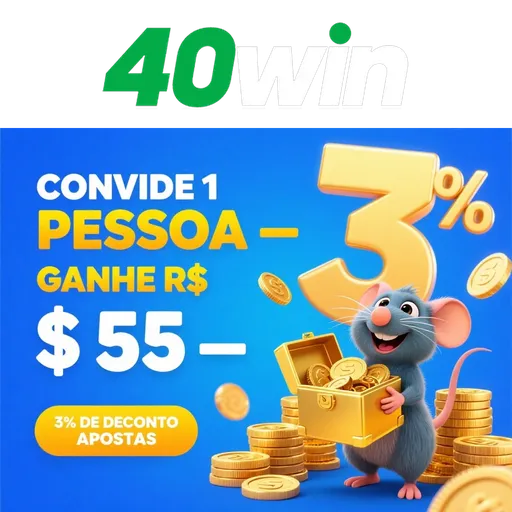 40WIN Indique amigos para receber um bônus